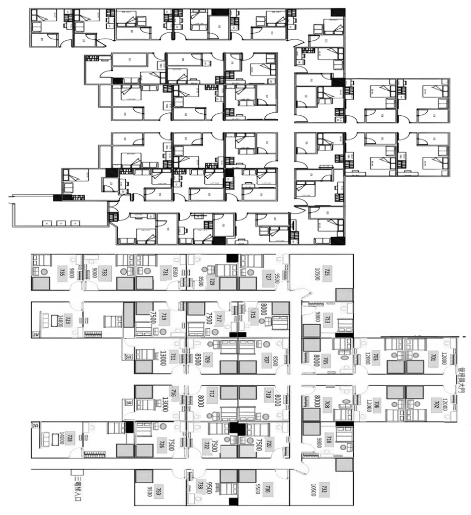 來客集團創辦人_王志桓董事長—收益型不動產之開發與經營 桃園火車站前60間套房格局