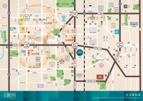 來客集團創辦人_王志桓董事長—收益型不動產之開發與經營 區域生活機能圖