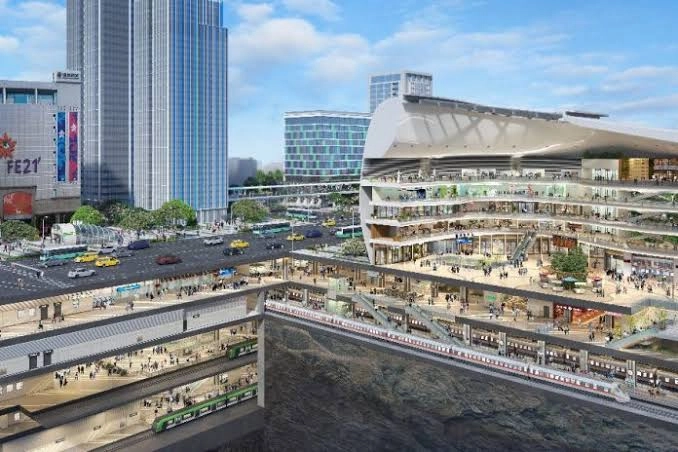 桃園站前六戶獨立套房:全新質感改造,舒適入住 桃園車站三鐵共構完工示意圖